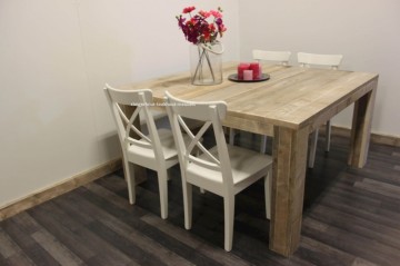 Steigerhouten tafel vierkant 1 n