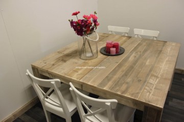 Steigerhouten tafel vierkant n