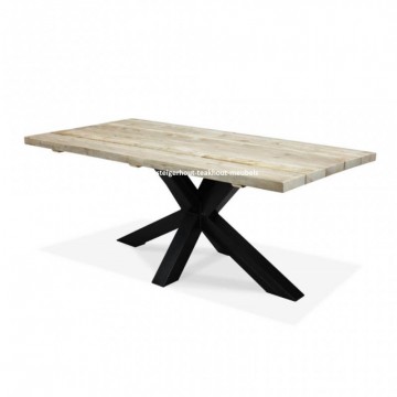 Steigerhouten tafel xx poot n