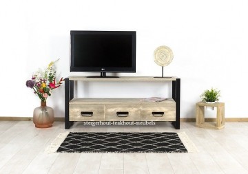 Steigerhouten tvmeubel bently n