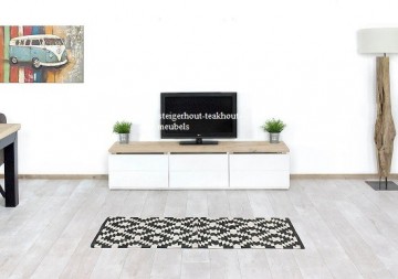 Steigerhouten tvmeubel scandinavisch sfeer n