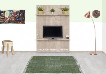 Steigerhouten tvmeubel wand n