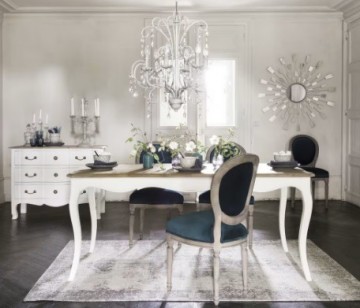 Tafel wit mangohout sfeer1