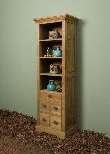 Teak boekenkast 66x40x191