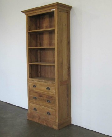 Teak boekenkast jbo6