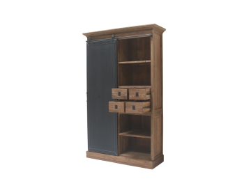 Teakhout boekenkast 142 40 220 j1 detail