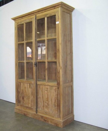Teakhout glaskast jgl1