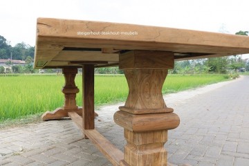 Teakhout kloostertafel kvs dengkleh onder n