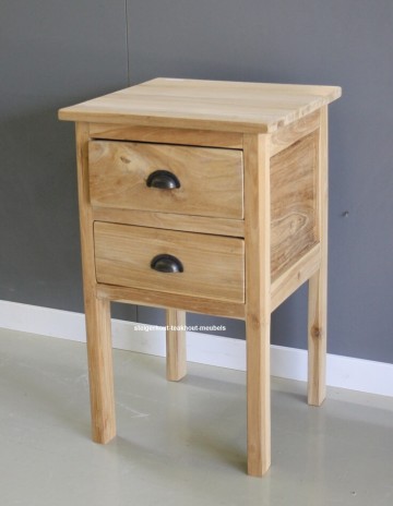 Teakhout ladenkast 2 n