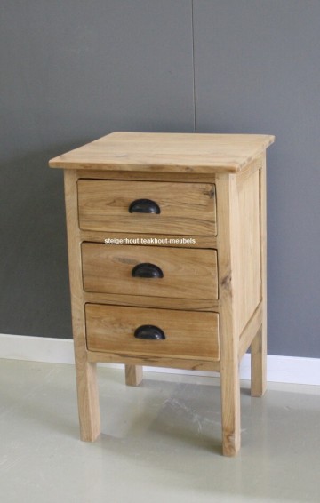 Teakhout ladenkast 3 n