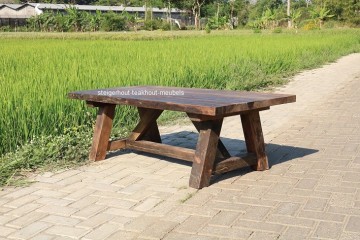 Teakhout salontafel andre schuin mixwood n