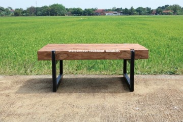 Teakhout salontafel mu erosie teakhout voorkant n