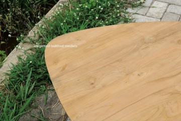 Teakhout salontafel retro dichtbij