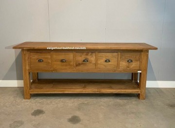 Teakhout sidetable berli n