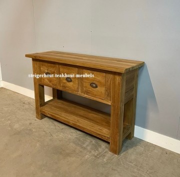 Teakhout sidetable geborsteld 120 wendy n