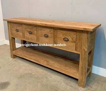 Teakhout sidetable geborsteld 200 wendy n