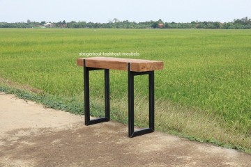 Teakhout sidetable mu n