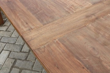 Teakhout tafel dengkleh detail blad