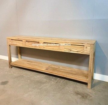 Teakhout wandtafel modern 200 n