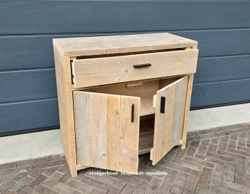 Voorbeeld achterwand laden binnenkant kast n