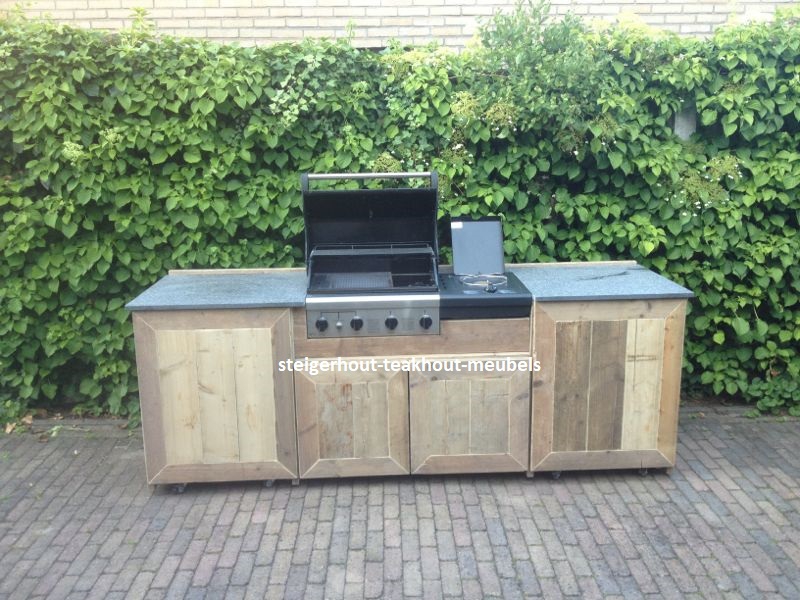 Steigerhouten buitenkeuken Spring steigerhout-teakhout-meubels