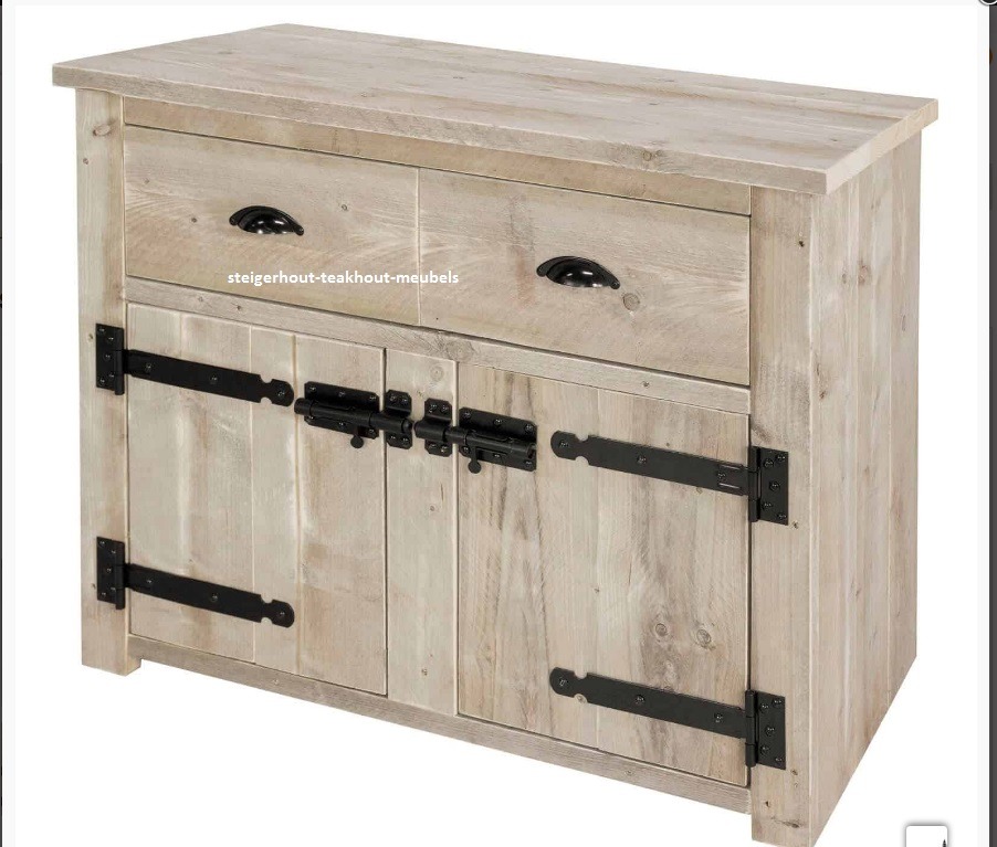 Dressoir Klassiek 3 4 steigerhout-teakhout- meubels